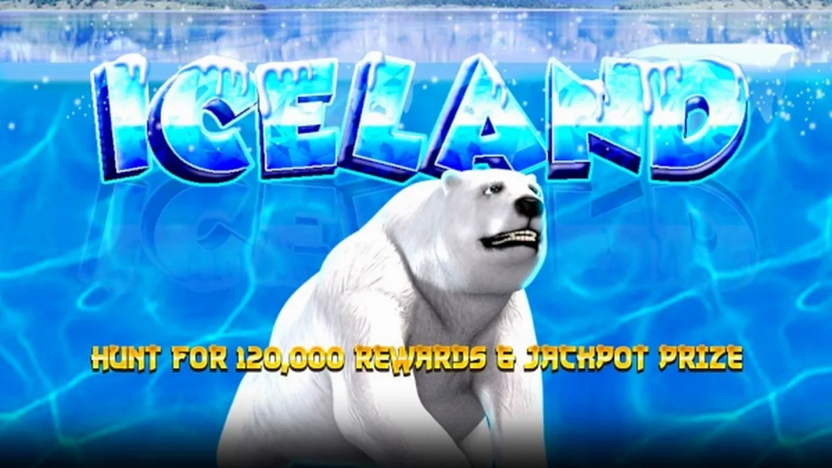 Cenário místico e gelado do slot Iceland da Spadegaming